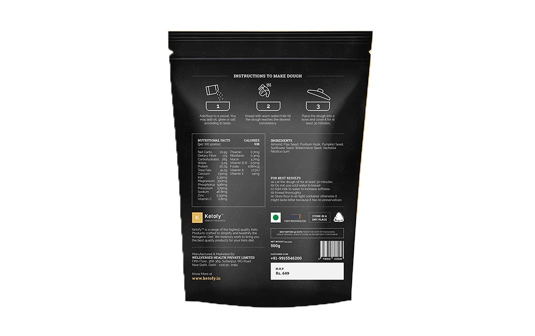 Ketofy Extreme Keto Flour    Pack  500 grams